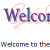Welcome message