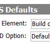 Customized defaults