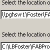 SETUP WIZARD path selection