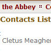 Database driven contacts