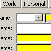 Compact contact editor
